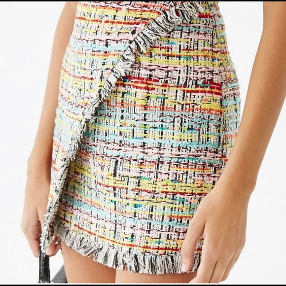 Forever 21 Dresses & Skirts - FOREVER 21 colorful tweed mini skirt